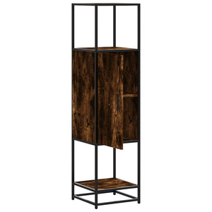Highboard Καπνιστή δρυς Κατασκευασμένο ξύλο και μέταλλο