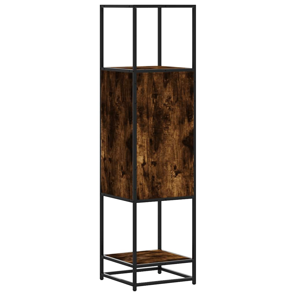 Highboard Καπνιστή δρυς Κατασκευασμένο ξύλο και μέταλλο