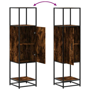Highboard Καπνιστή δρυς Κατασκευασμένο ξύλο και μέταλλο