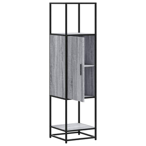 Highboard Grey Sonoma Κατασκευασμένο ξύλο και μέταλλο