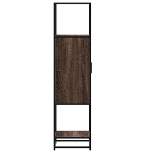 Highboard καφέ δρυς Κατασκευασμένο ξύλο και μέταλλο