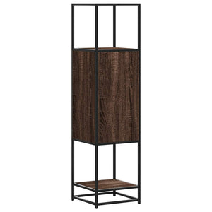 Highboard καφέ δρυς Κατασκευασμένο ξύλο και μέταλλο