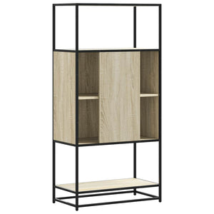 Highboard Δρυς sonoma 68x35x139 cm Επεξεργασμένο ξύλο μέταλλο