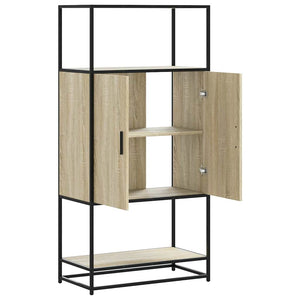 Highboard Δρυς sonoma 68x35x139 cm Επεξεργασμένο ξύλο μέταλλο