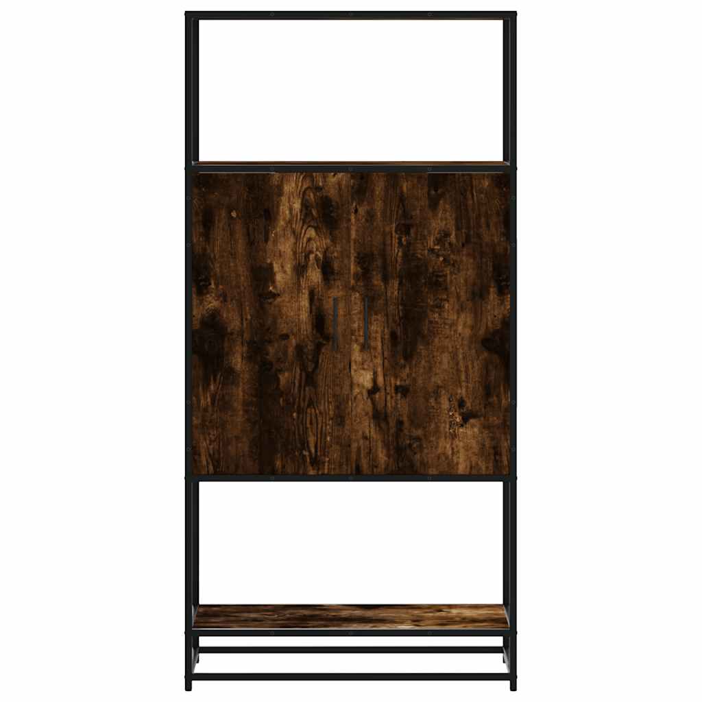 Highboard Καπνιστή δρυς 68x35x139 cm Κατασκευασμένο ξύλο