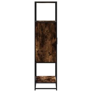 Highboard Καπνιστή δρυς 68x35x139 cm Κατασκευασμένο ξύλο