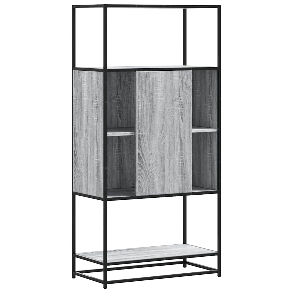 Highboard Grey Sonoma Κατασκευασμένο ξύλο και μέταλλο