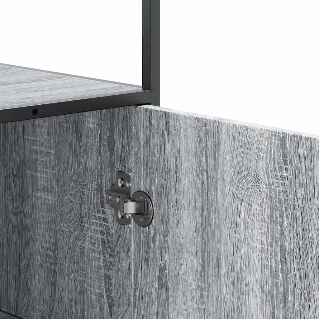 Highboard Grey Sonoma Κατασκευασμένο ξύλο και μέταλλο