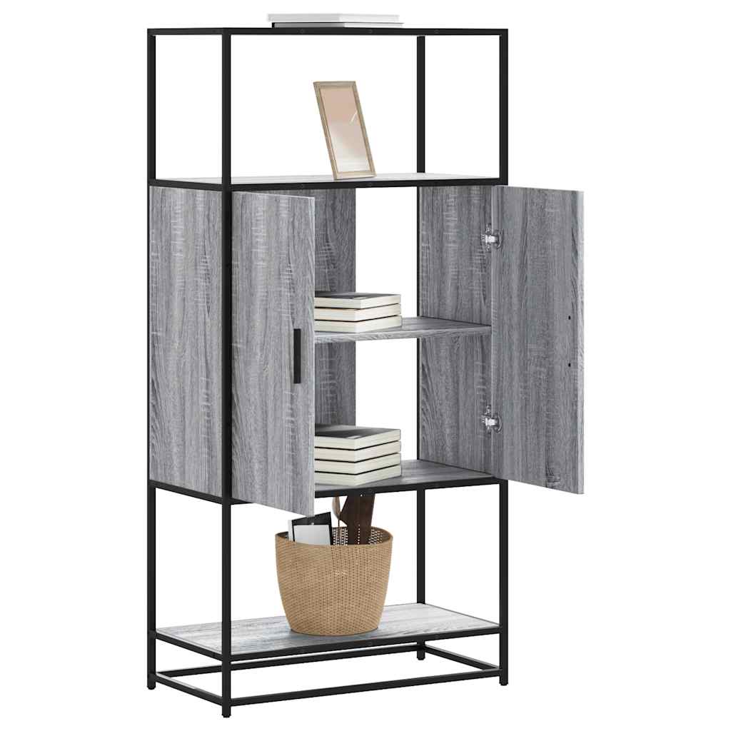 Highboard Grey Sonoma Κατασκευασμένο ξύλο και μέταλλο