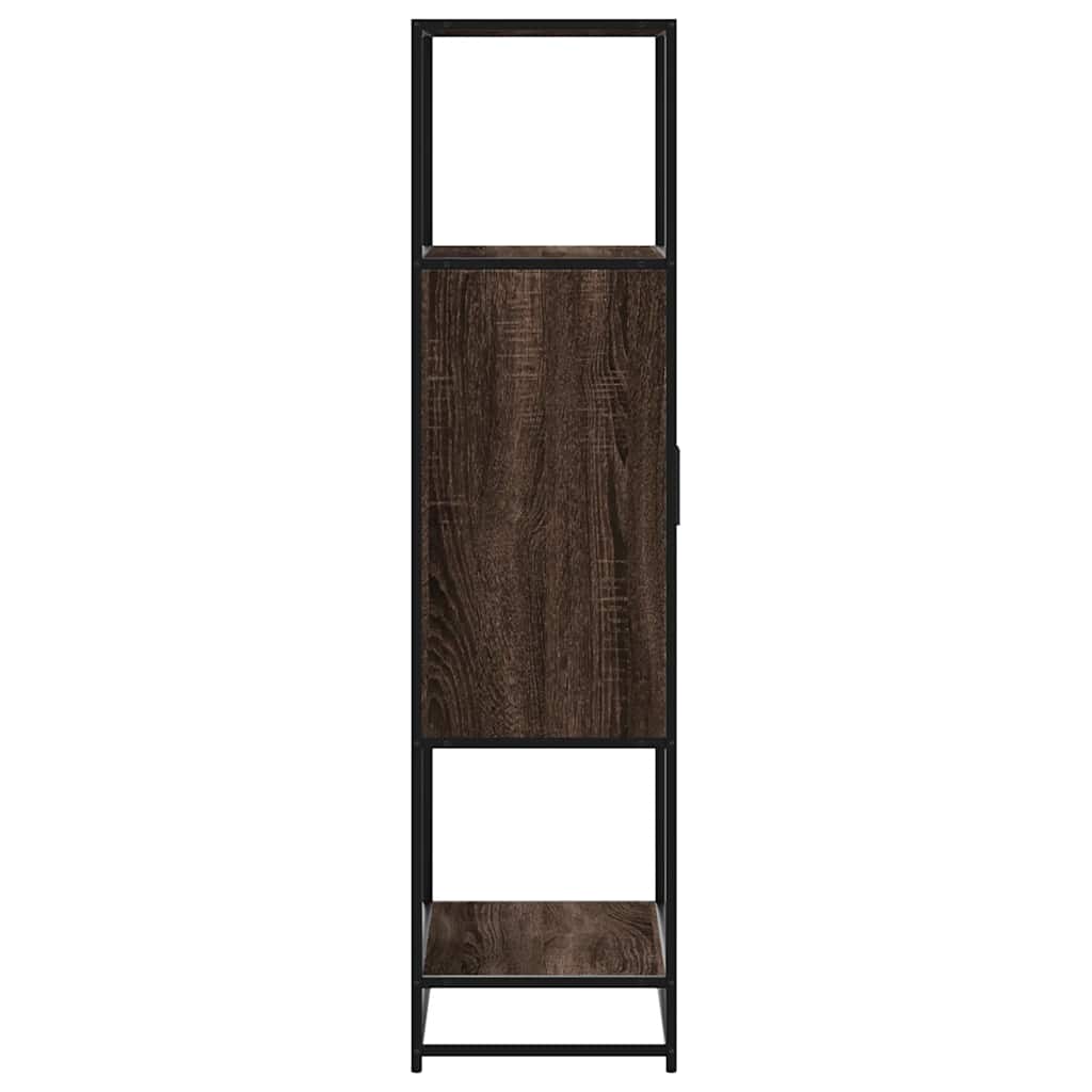 Highboard καφέ δρυς Κατασκευασμένο ξύλο και μέταλλο
