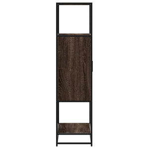 Highboard καφέ δρυς Κατασκευασμένο ξύλο και μέταλλο