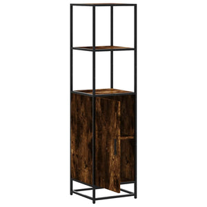 Highboard Καπνιστή δρυς Κατασκευασμένο ξύλο και μέταλλο