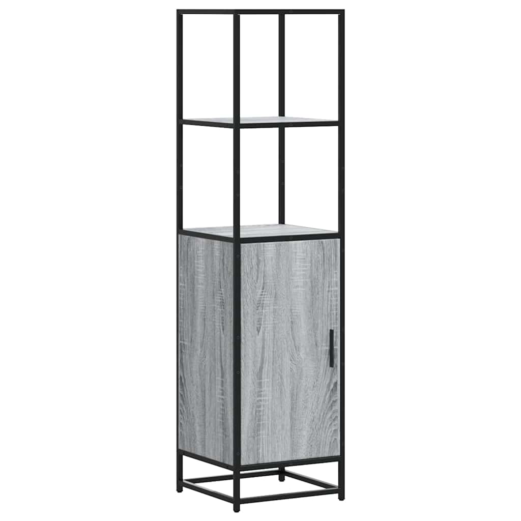 Highboard Grey Sonoma Κατασκευασμένο ξύλο και μέταλλο