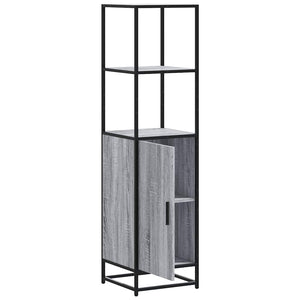 Highboard Grey Sonoma Κατασκευασμένο ξύλο και μέταλλο