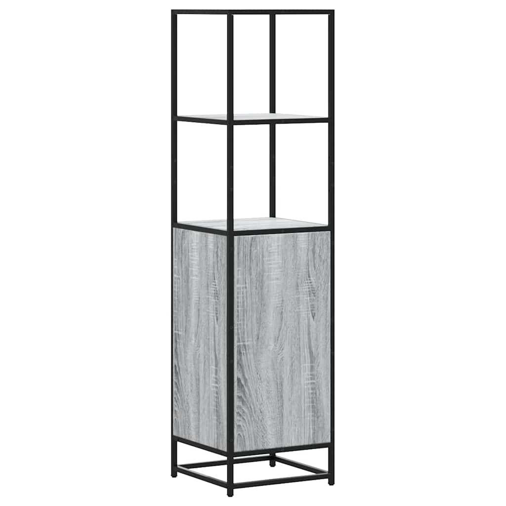 Highboard Grey Sonoma Κατασκευασμένο ξύλο και μέταλλο