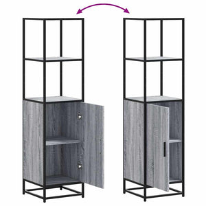 Highboard Grey Sonoma Κατασκευασμένο ξύλο και μέταλλο