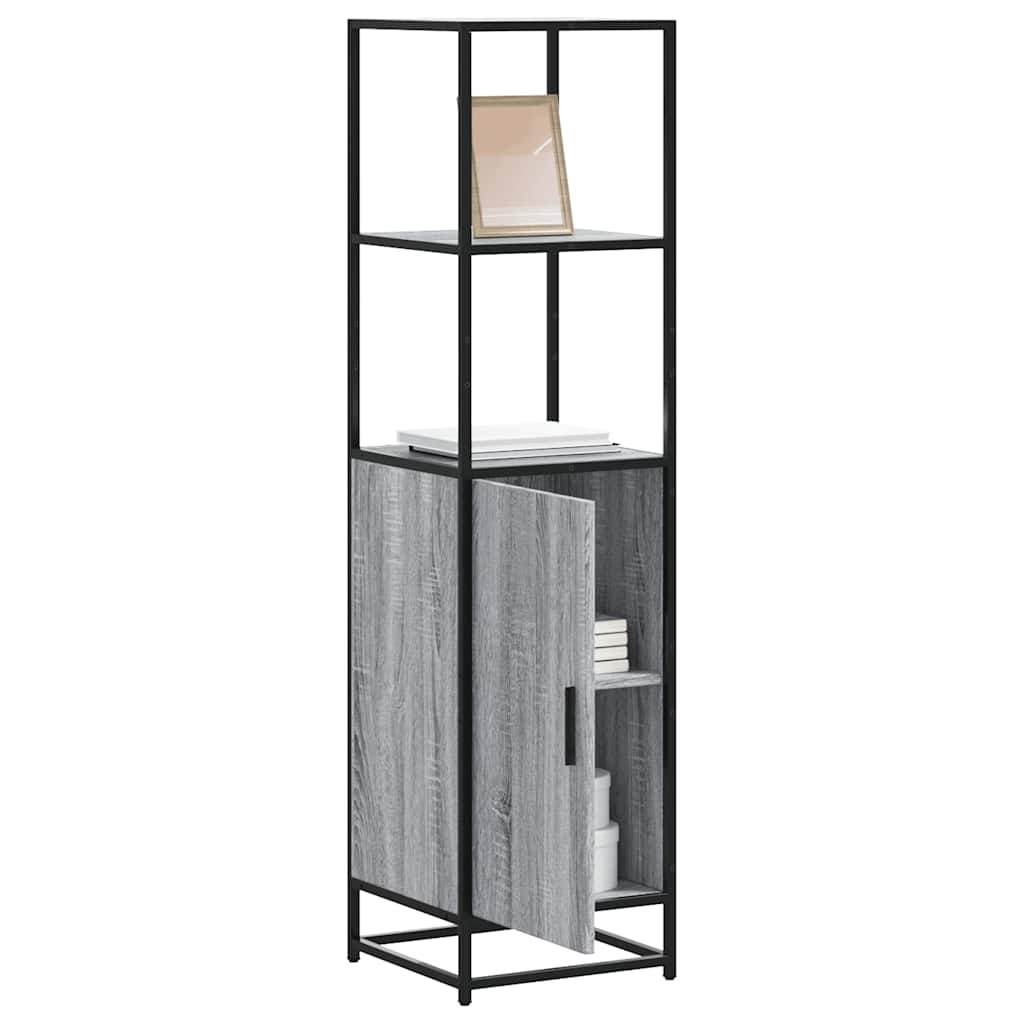 Highboard Grey Sonoma Κατασκευασμένο ξύλο και μέταλλο