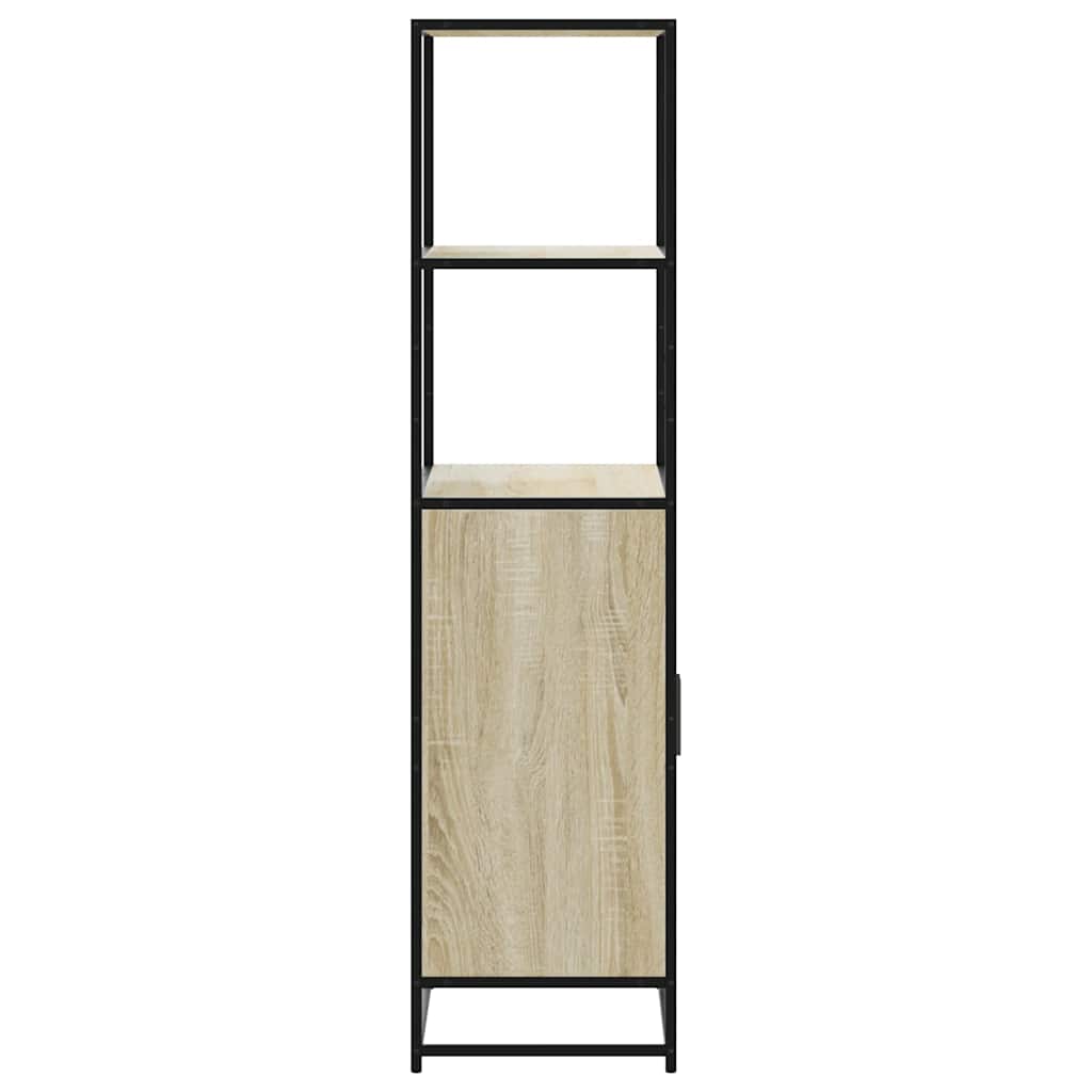 Highboard Δρυς sonoma 68x35x139 cm Επεξεργασμένο ξύλο μέταλλο