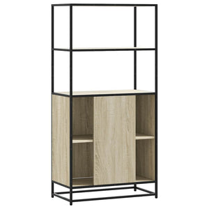 Highboard Δρυς sonoma 68x35x139 cm Επεξεργασμένο ξύλο μέταλλο