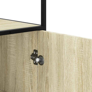 Highboard Δρυς sonoma 68x35x139 cm Επεξεργασμένο ξύλο μέταλλο