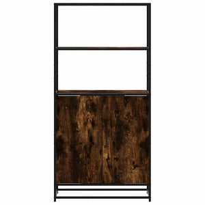 Highboard Καπνιστή δρυς 68x35x139 cm Κατασκευασμένο ξύλο