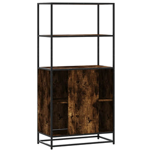 Highboard Καπνιστή δρυς 68x35x139 cm Κατασκευασμένο ξύλο