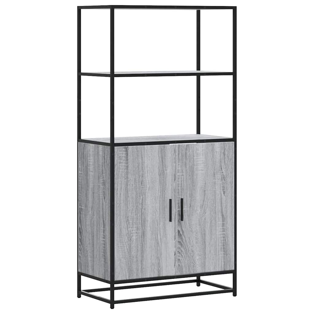Highboard Grey Sonoma Κατασκευασμένο ξύλο και μέταλλο