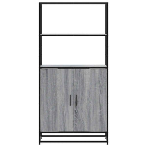Highboard Grey Sonoma Κατασκευασμένο ξύλο και μέταλλο