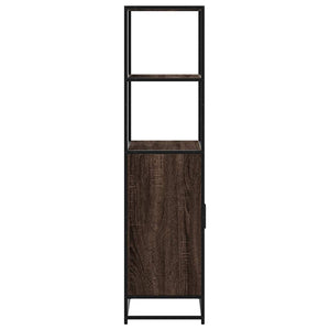 Highboard καφέ δρυς Κατασκευασμένο ξύλο και μέταλλο