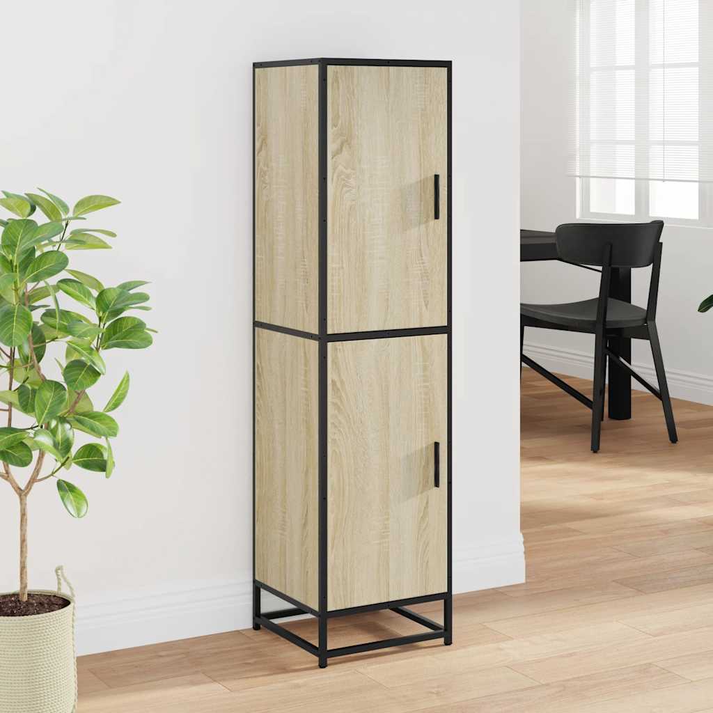 Highboard Sonoma Oak Κατασκευασμένο ξύλο και μέταλλο