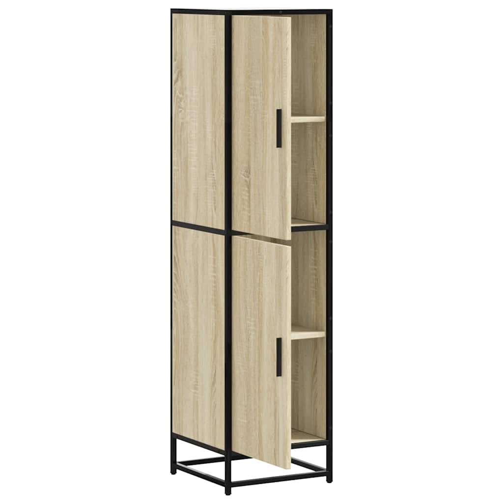Highboard Sonoma Oak Κατασκευασμένο ξύλο και μέταλλο