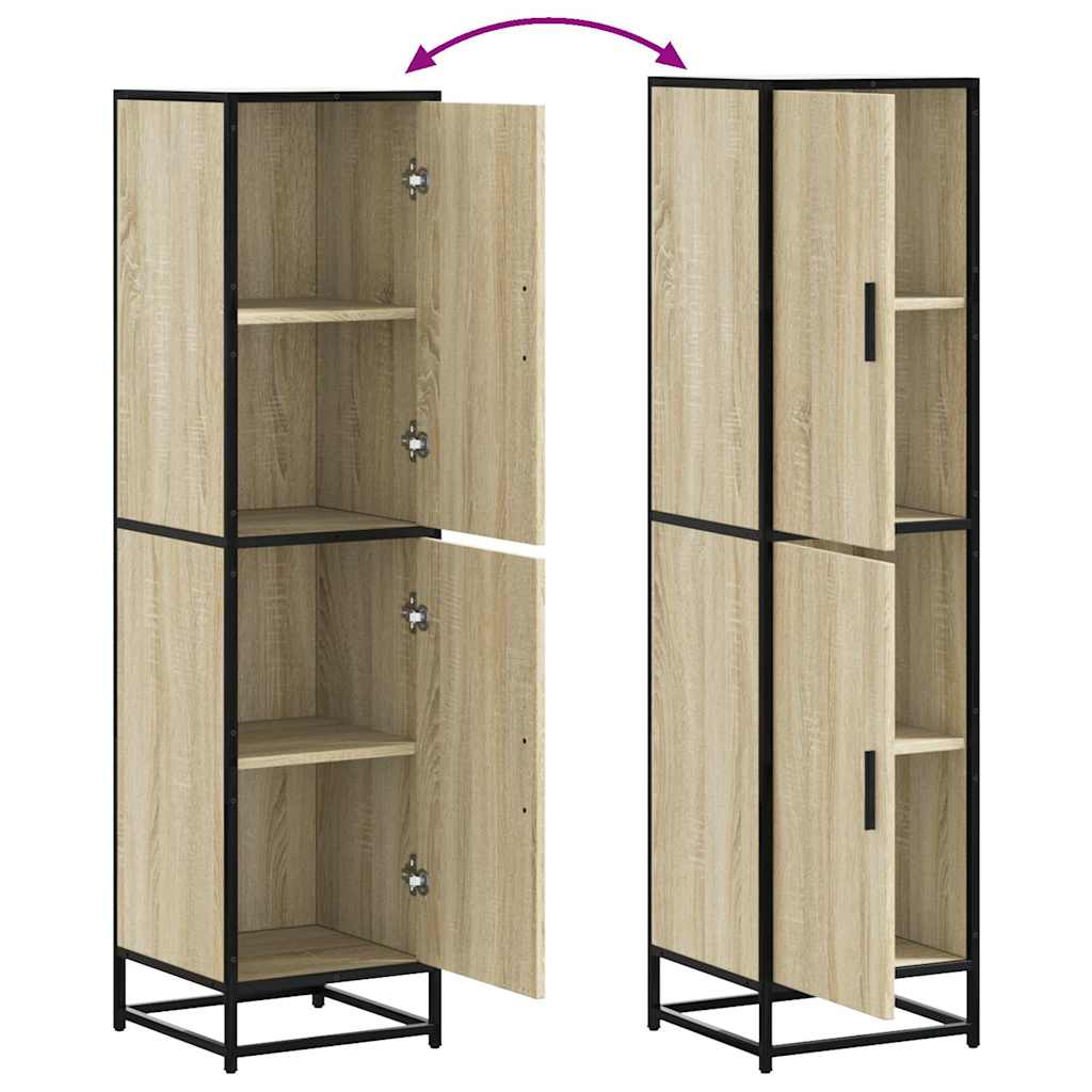 Highboard Sonoma Oak Κατασκευασμένο ξύλο και μέταλλο