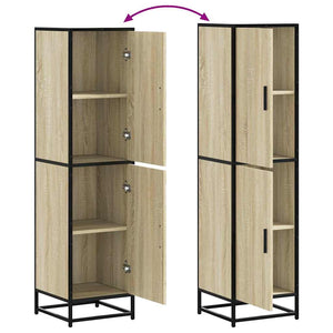 Highboard Sonoma Oak Κατασκευασμένο ξύλο και μέταλλο