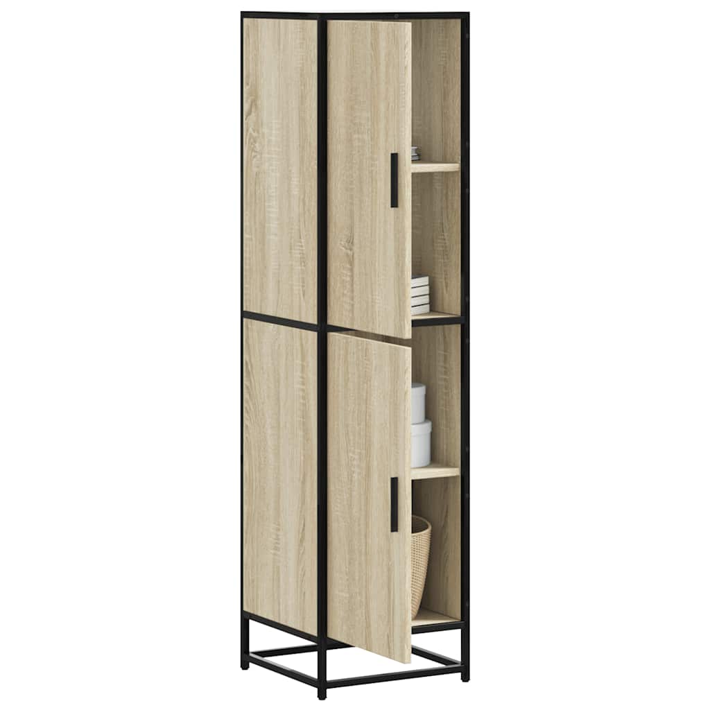 Highboard Sonoma Oak Κατασκευασμένο ξύλο και μέταλλο