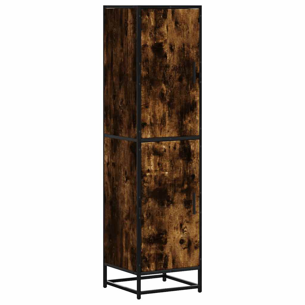 Highboard Καπνιστή δρυς Κατασκευασμένο ξύλο και μέταλλο