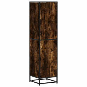 Highboard Καπνιστή δρυς Κατασκευασμένο ξύλο και μέταλλο