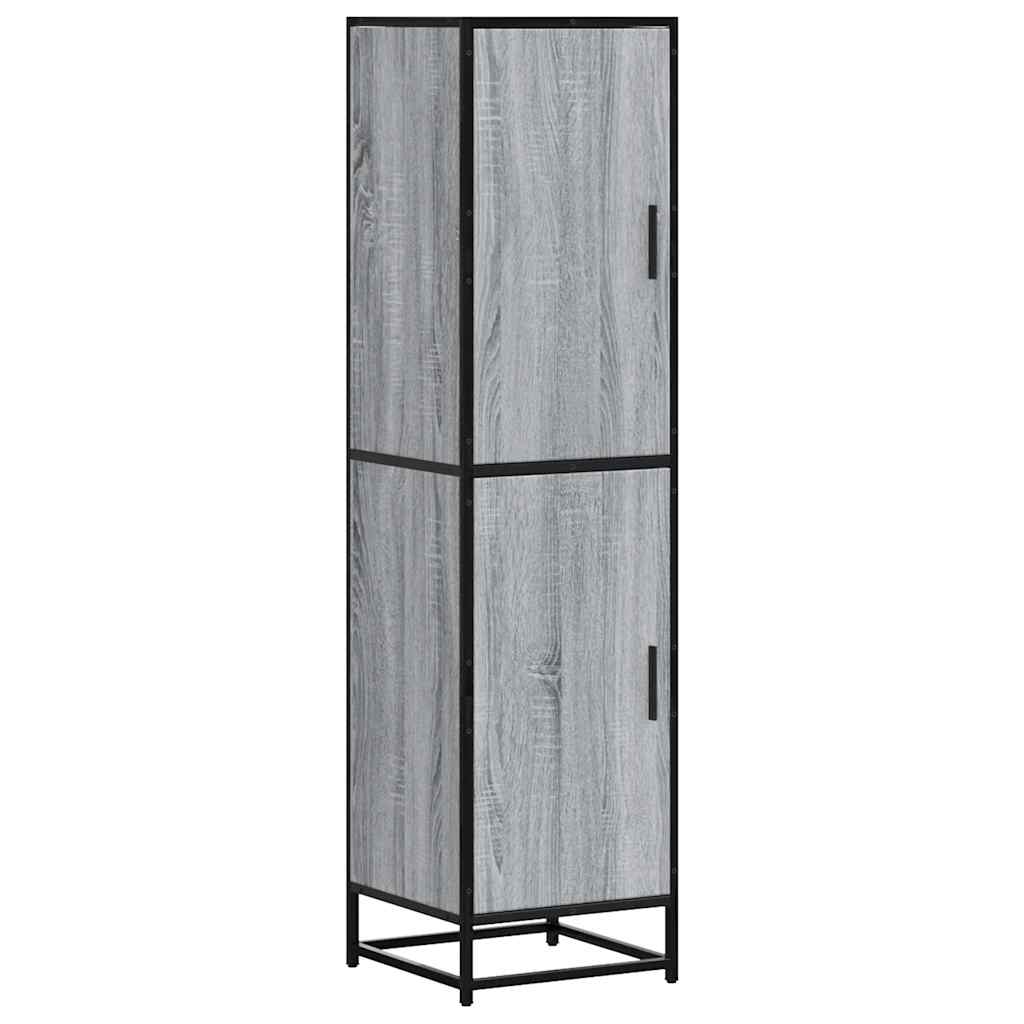 Highboard Grey Sonoma Κατασκευασμένο ξύλο και μέταλλο