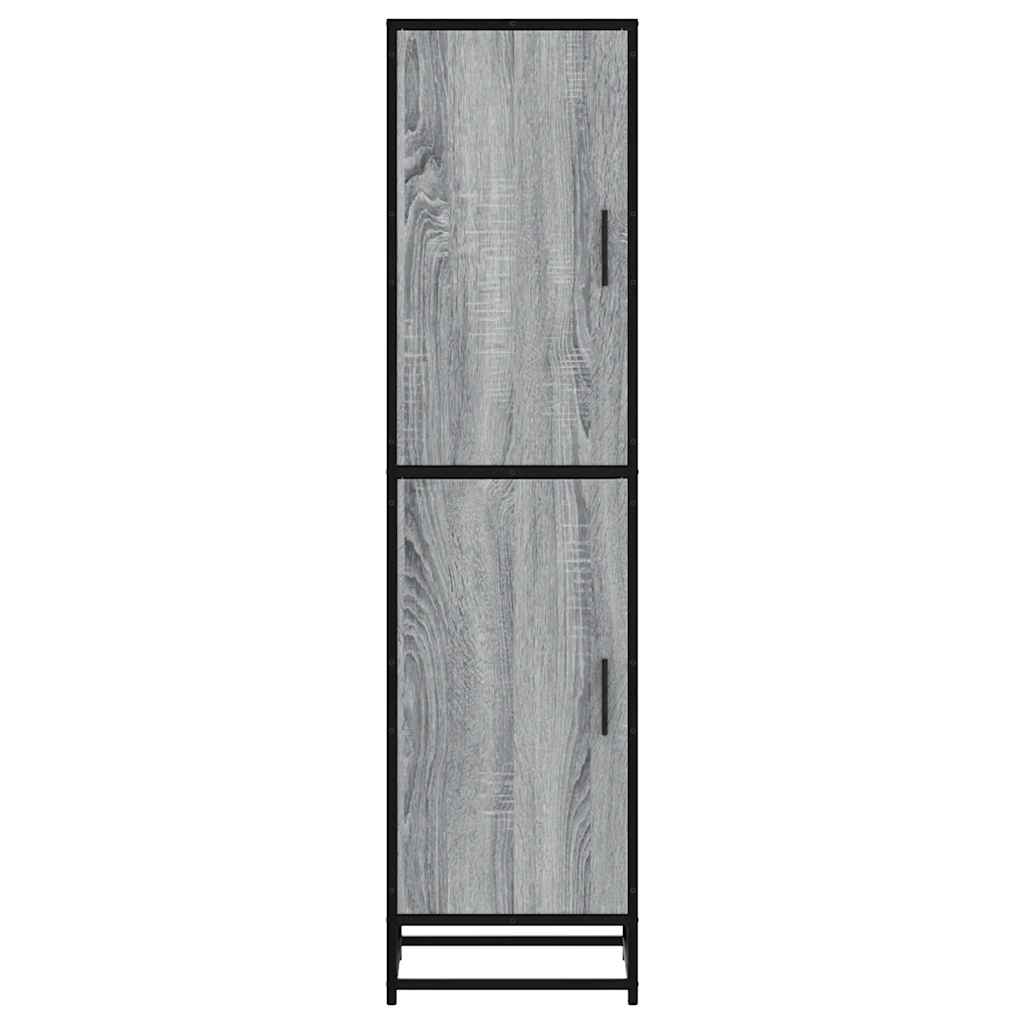 Highboard Grey Sonoma Κατασκευασμένο ξύλο και μέταλλο