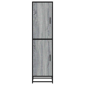 Highboard Grey Sonoma Κατασκευασμένο ξύλο και μέταλλο
