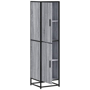 Highboard Grey Sonoma Κατασκευασμένο ξύλο και μέταλλο