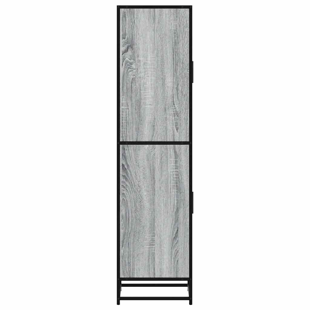 Highboard Grey Sonoma Κατασκευασμένο ξύλο και μέταλλο