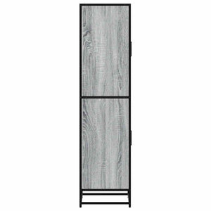 Highboard Grey Sonoma Κατασκευασμένο ξύλο και μέταλλο