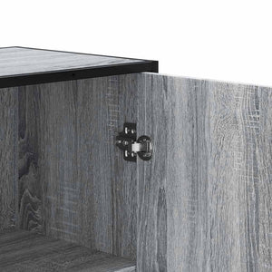 Highboard Grey Sonoma Κατασκευασμένο ξύλο και μέταλλο
