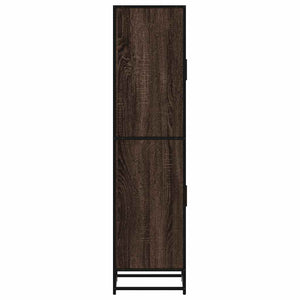 Highboard καφέ δρυς Κατασκευασμένο ξύλο και μέταλλο - Pakobazaar