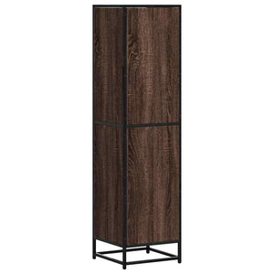 Highboard καφέ δρυς Κατασκευασμένο ξύλο και μέταλλο - Pakobazaar