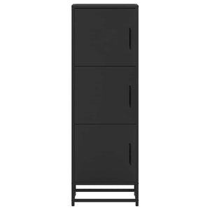 Ντουλάπι Μαύρο από 35,5x35x106,5 cm Επεξεργασμένο Ξύλο μέταλλο - Pakobazaar