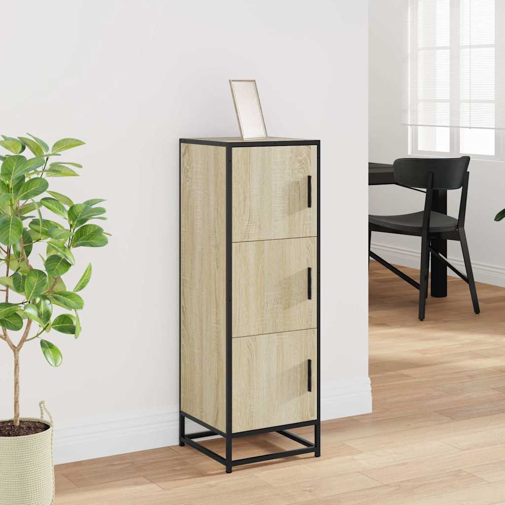Highboard Δρυς sonoma 35,5x35x106,5 cm Κατασκευασμένο ξύλο