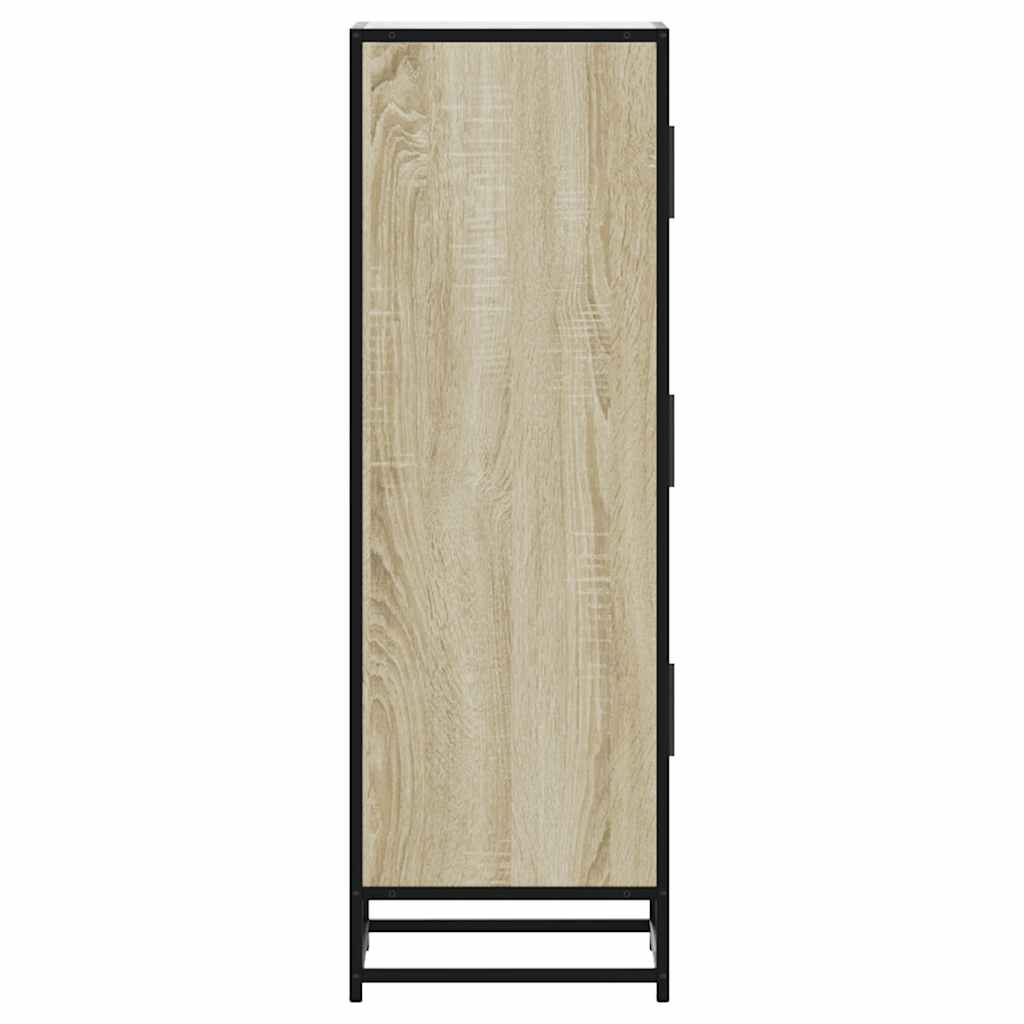 Highboard Δρυς sonoma 35,5x35x106,5 cm Κατασκευασμένο ξύλο