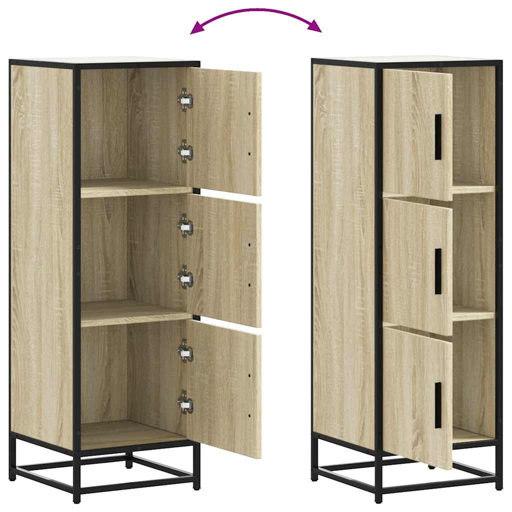 Highboard Δρυς sonoma 35,5x35x106,5 cm Κατασκευασμένο ξύλο