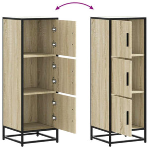Highboard Δρυς sonoma 35,5x35x106,5 cm Κατασκευασμένο ξύλο - Pakobazaar